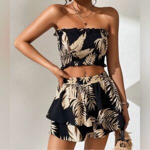 SHEIN Two Piece Tropical Set